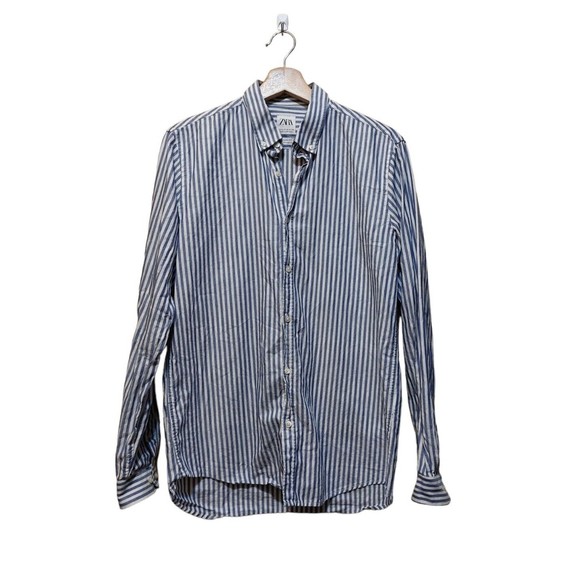 Zara Shirts Zara Mens Button Down Long Sleeve Size Medium Striped